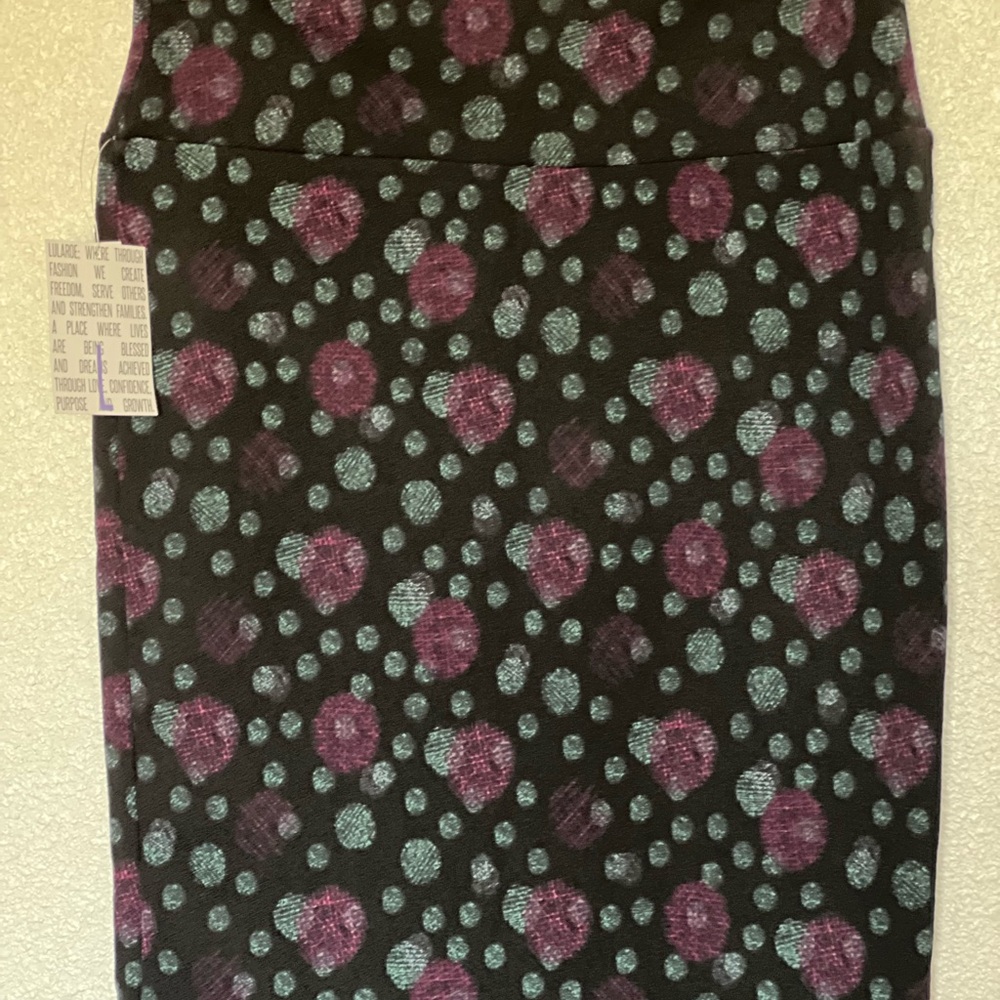 Polka Dot Skirt - Black and Pink